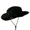 thumbnail image 4 of Extra Big Size Brushed Twill Aussie Hats - Black XL-2XL, 4 of 5