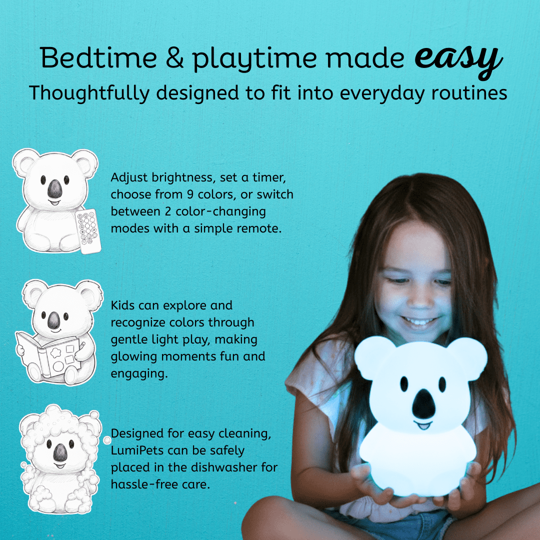 LumiPets&reg; Keith the Koala- Children's Touch Night Light