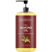 Essentially KateS Sweet Almond .. Oil 16 oz - .. 100% Pure and Natural .. and Cold Pressed