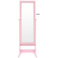 thumbnail image 4 of Posh Living Sebastian Marquee Lights Armoire Jewelry Storage Organizer - Blush, 4 of 9
