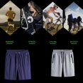thumbnail image 7 of Men'S Plus Size Ice Silk Stretch Shorts,Summer Loose Sports & Recreation Shorts,Breathable Workout Running Quick Dry Shorts Rope-Fastening, Quick-Drying, Beachwear Underwear Light Grey L, 7 of 7