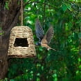 thumbnail image 4 of Iumwxz Hummingbird House for Outside Woven Straw Hummingbird Hanging Bird House for Garden Decorations Bird Lover Gift Birdhouses Home Decor christmas clearance outdoors indoor, 4 of 5