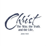 Christ, The Way, The Truth.. Vinyl Decal - Small - Dark Blue
