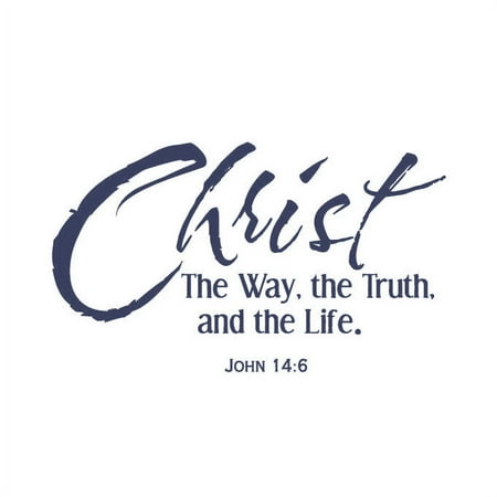 Christ, The Way, The Truth.. Vinyl Decal - Small - Dark Blue