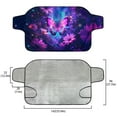thumbnail image 5 of FORUDESIGNS Galaxy Butterfly Daisy Pattern Car Windshield Cover for Ice and Snow, Upgraded Thicken Auto Waterproof Frost Cover Automotive Windshield Protector Car Accessories for All Weather, 5 of 6