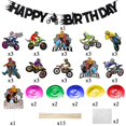 thumbnail image 2 of Angolio - Kit De Decoración Para Fiestas De Motocross, 42 Piezas, Remolinos Colgantes Para Fiestas De Motocross, Deportes Extremos, Carreras, Fiesta De Cumpleaños, Decoración Para Tartas Y Centros De, 2 of 5