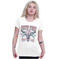 thumbnail image 3 of Country Western Tribal Cow Skull Womens Slim Fit Graphic Tee Brisco Brands S, 3 of 5