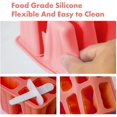 thumbnail image 3 of Ice Cream Molds(Red), 10 Cavities Ice Cream Molds, Reusable Popsicle Molds for Preparing Popsicles Ice Cream Sorbets, 3 of 5