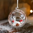 thumbnail image 4 of Uxgjfwu Glass Christmas Ball Ornaments, Clear Spherical Tree Decorations, Traditional Hanging Balls for Holiday Display, Party Decor, 4 of 6