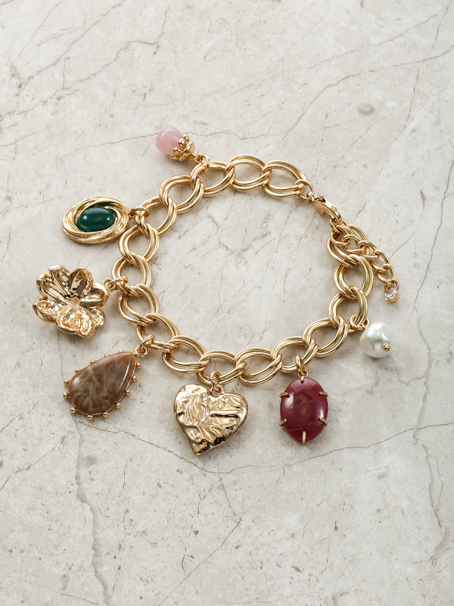 Time and Tru Multicolored Charm Bracelet, 1 Piece