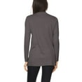 thumbnail image 3 of Moa Collection Women's Casual Long Sleeves Drape Open Front Solid Cardigan, 3 of 4