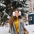 thumbnail image 4 of 1Pcs Women Winter Earmuffs Girls Faux Fur Fluffy Soft Ear Warmer Outdoor Plush Warm Ear Covers, 4 of 6