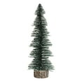 thumbnail image 2 of Cedar Model Artificial Real-looking Exquisite Workmanship Wooden Base Snow Frost Pine Tree Ornaments for Home, 2 of 9