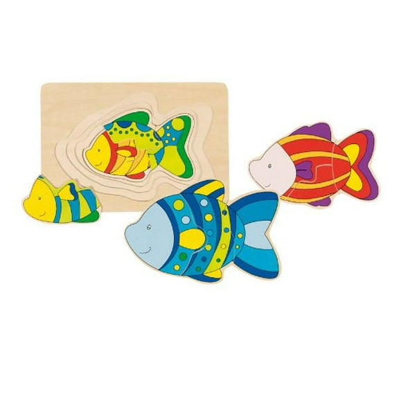 Wooden Fish Puzzle 7" by Goki