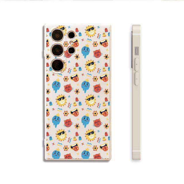Mejora el aspecto de tu iPhone con esta elegante y protectora funda de goma TPU a prueba de golpes para teléfono, que muestra un fantástico estampado de dibujos animados.