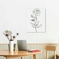 thumbnail image 3 of Nawypu  Boho Botanical Set of 3 canvas Wall Art Vintage Green Gallery Poster Abstract Sage Wild Flowers Print Painting Country Farmhouse Line Watercolor Floral Decor Living Bedroom, 3 of 5