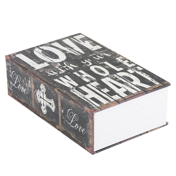 Caja fuerte para libros, caja fuerte para libros creativa, almacenamiento de dinero, caja fuerte para libros de simulación, uso conveniente