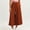 Brown, variant on Women's Pants Grid Elastic Waisted Wide Leg Loose Fit Casual Comfy Vacation Trousers with Pockets
