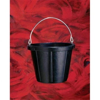 Fortex Industries 2 gal. Rubber Feeder Pan, Black at Tractor