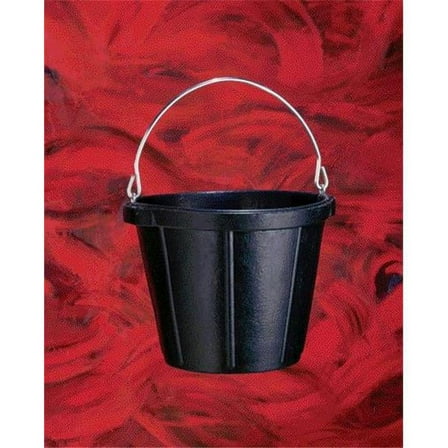 Rubber Pail- Black 10 Quart - N200  BLACK