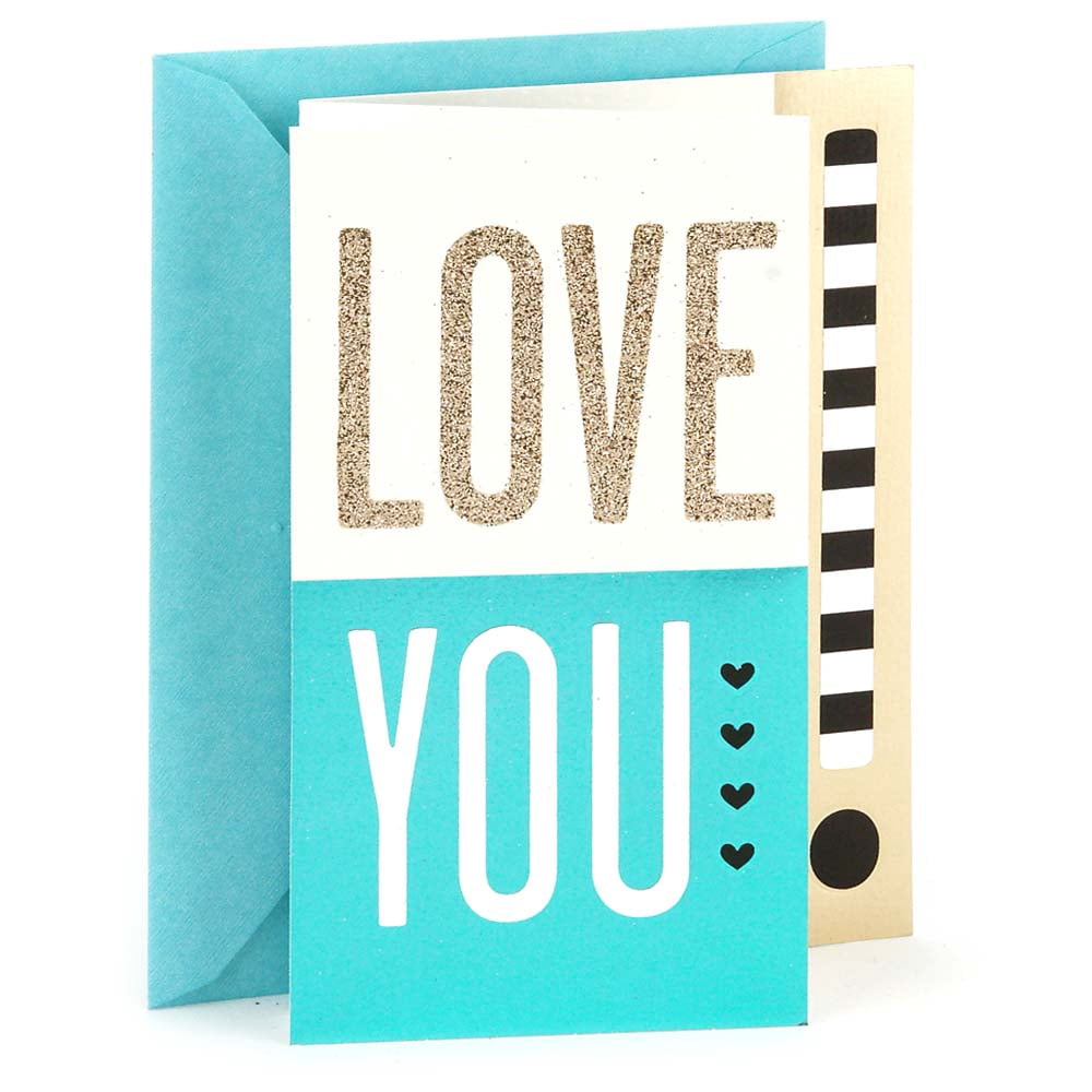 Hallmark Love, Romantic Birthday, Anniversary Card or Thinking of you