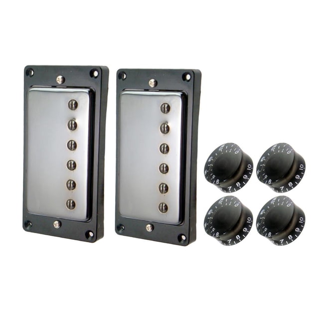 Paquete De 2 Pastillas Yuyangstore Para Guitarra Eléctrica Mástil Y Puente Con Perillas De Control