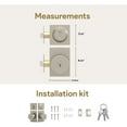 thumbnail image 4 of Mega Handles | Laura Entry Knob and Deadbolt Combo | Satin Nickel, 4 of 4