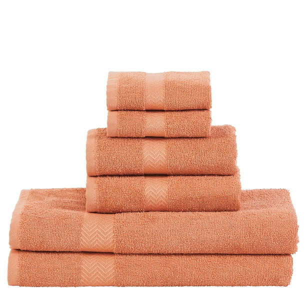 Impressions Bolingbroke EcoFriendly Cotton Bath Towels, 6Piece Towel