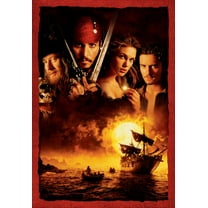 Pirates Of The Caribbean Cast No Text Movie Poster 16in x 24in 16x24 Square Adults Poster Time
