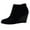 Black, variant on FRSASU Womens V Cut Wedge Ankle Booties Zip-up Closed Toe Stacked Heel Faux Suede Winter Boots On