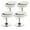 White, variant on Costway Set of 4 Adjustable Vanity Stool 360° Swivel Storage Makeup Chair with  Tray Pink