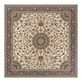 thumbnail image 2 of Unique Loom Outdoor Traditional Collection Area Rug - Wisdom (10' Square Ivory/Red), 2 of 11