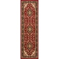thumbnail image 6 of Noble Medallion Red Green Ivory Light Blue Black Persian Floral Oriental Formal Traditional Area Rug Shed Free Modern Contemporary Transitional Soft Living Dining Room Rug, 6 of 7