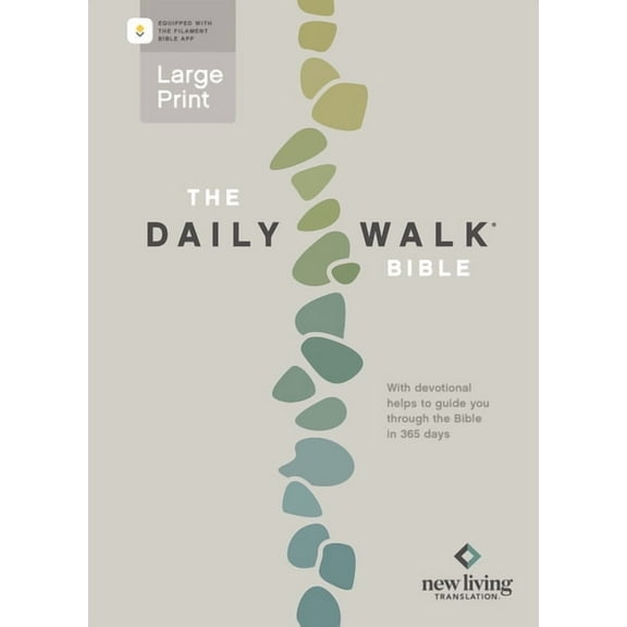 The Daily Walk Bible Large Print Nlt, Filament Enabled (Softcover), (Paperback)