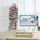 thumbnail image 5 of Decoración artificial de pared con cesta colgante - Plantas artificiales realistas de 35" en rosa y blanco para decoración de interior en la cocina y la oficina, 5 of 6