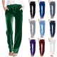 thumbnail image 1 of RKSTN Velvet Wide Leg Pants for Women Oversized Drawstring Elastic Waisted Straight Leg Velour Pant Womens Casual Solid Plus Size Relaxed Fits Loose Comfortable Velvet Jogger Trousers with Pockets, 1 of 7