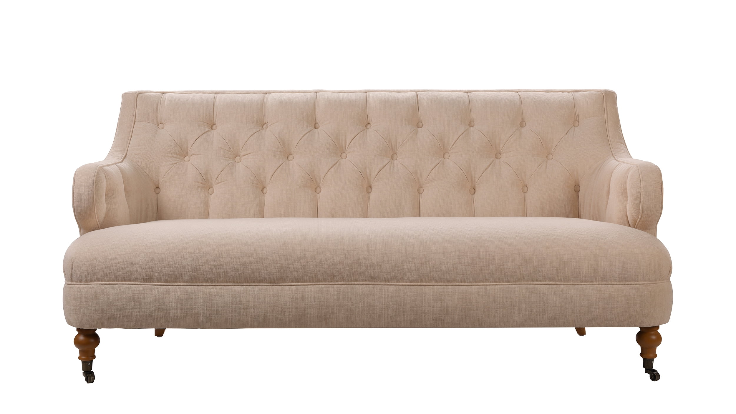 Jennifer Taylor Home, Milano Tufted Accent Sofa, Crème Brulee