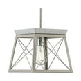 thumbnail image 1 of Briarwood Collection One-Light Galvanized and Bleached Oak Farmhouse Style Hanging Mini-Pendant Light, 1 of 9