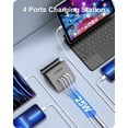 thumbnail image 2 of VHBW USB C Charger Block 25W, 4 Port Multi USB Fast Charging Station (4USB-2A2C-Gray), 2 of 6