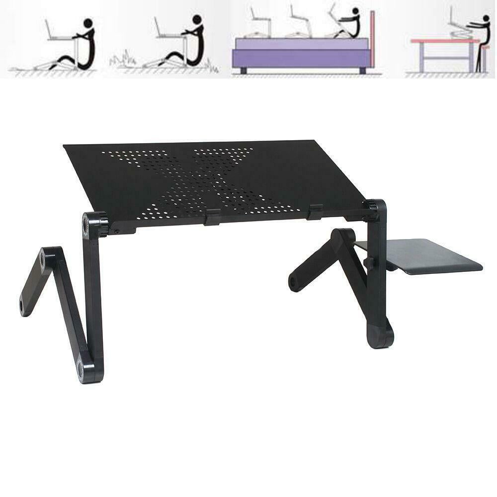 Foldable Laptop Stand 360 Degree Adjustable Notebook Computer Desk Bed Sofa Laptop Desk with