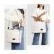 thumbnail image 3 of 2 Uds Bolsas Tote De Pana Con Múltiples Bolsillos Para Mujer blanco, 3 of 4