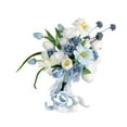 thumbnail image 4 of Bouquet de boda, flores artificiales de tulipán, novias de novia de novia sosteniendo flores para graduación, centros de mesa de bodas, 4 of 8