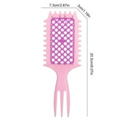 Curl Hair Brush - Detangler for All Hair Types | Flexible Mesh Brush for Easy Combing and Styling of Curly Hair | Ideal for Wet and Dry Use