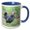 Blue/White, variant on 3drose, Wyandotte Hen, Florida, Usa, 15oz Mug