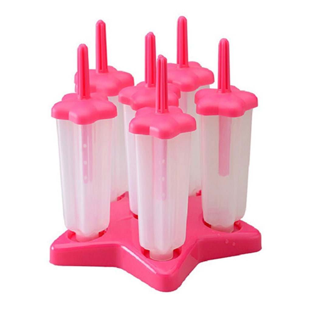 TureClos Star Shaped Plastic Ice Cream Mould DIY Reusable Ice Mold ...