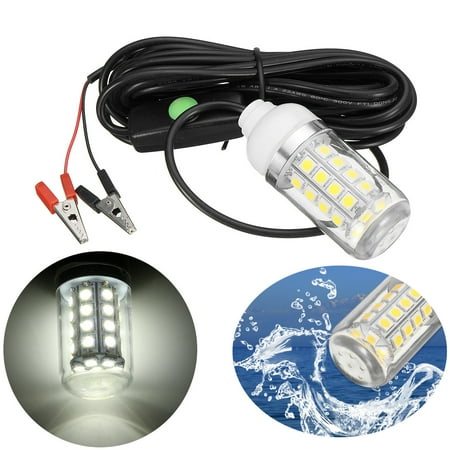 Shad Fishing Bait - Waterproof 36 LED Underwater Submersible Night Fishing Flashing Light 12V shad Bait Squid Boat Fishing Light Outdoor US