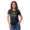 thumbnail image 1 of Inkdotpot T-Shirt Personnalisé pour Femmes Juste Mariés Annonce de Mariage, 1 of 8