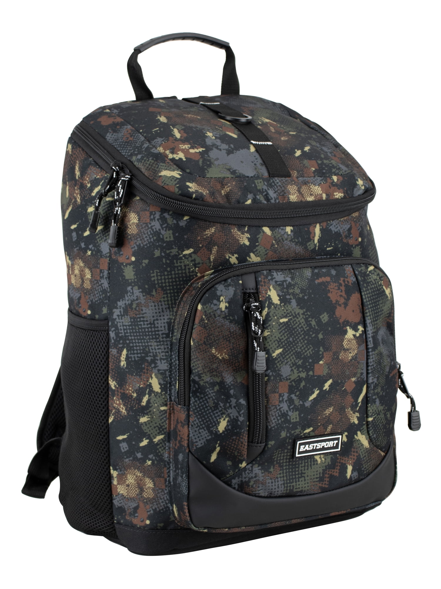 Eastsport Unisex 17.5" Fortress Top Loader Backpack, Camo Edge