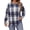 Navy-Plaid, variant on WellSize Plus Size Sweatshirts for Women Plaid Crewneck Long Sleeve Shirts Casual Fall Tunic Tops Lightweight Pullover Sweatshirts