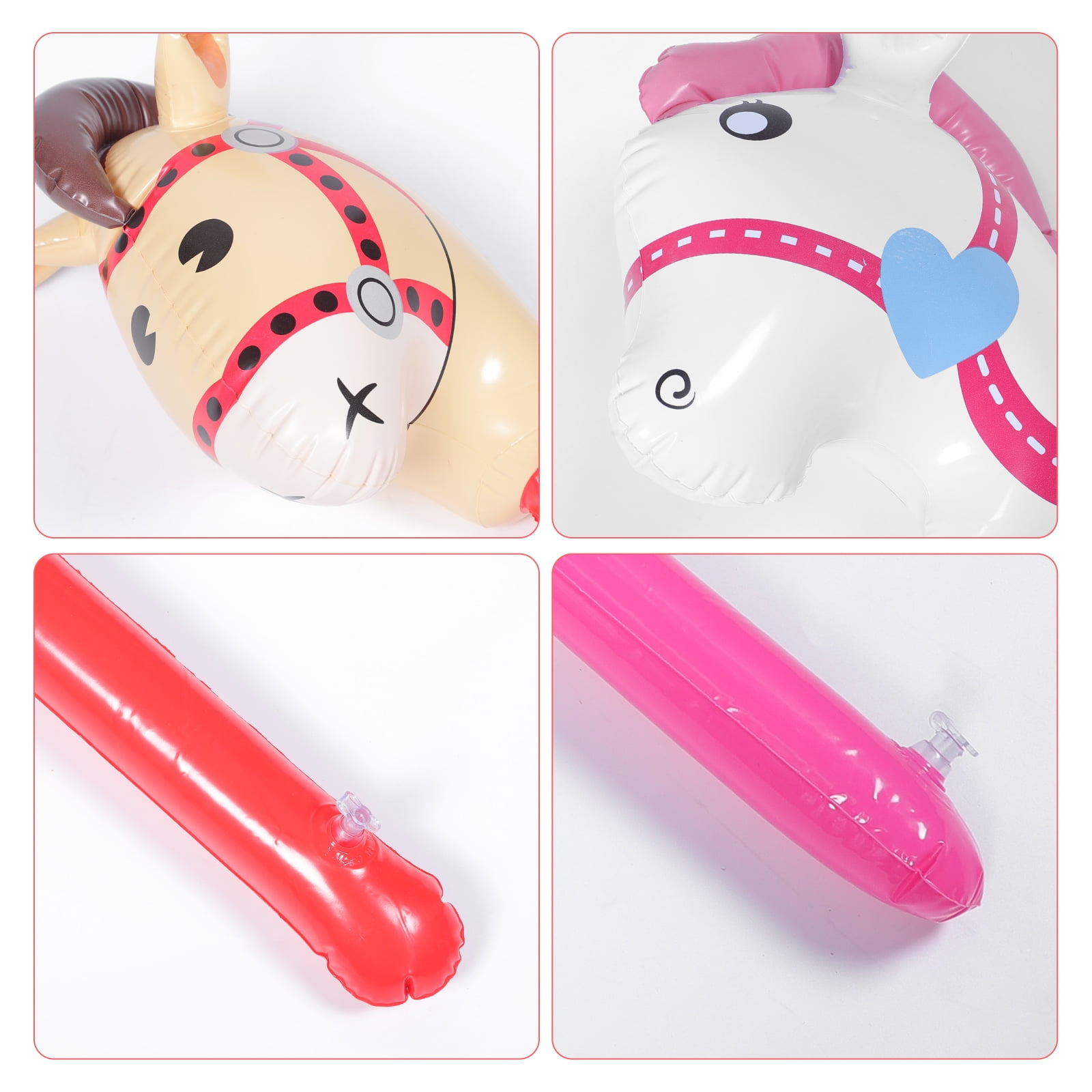 Stick horse 4Pcs Inflatable Horse Sticks Kids Inflatable Stick Toy